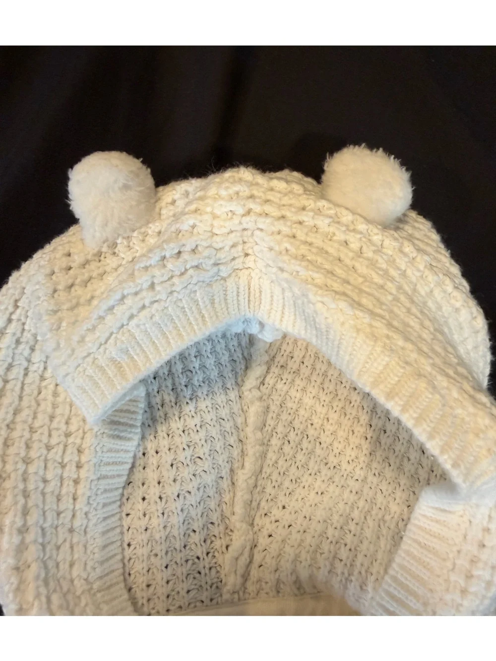 Carter's Baby Cotton Hooded Cardigan With Bear Ears Size 9 Months